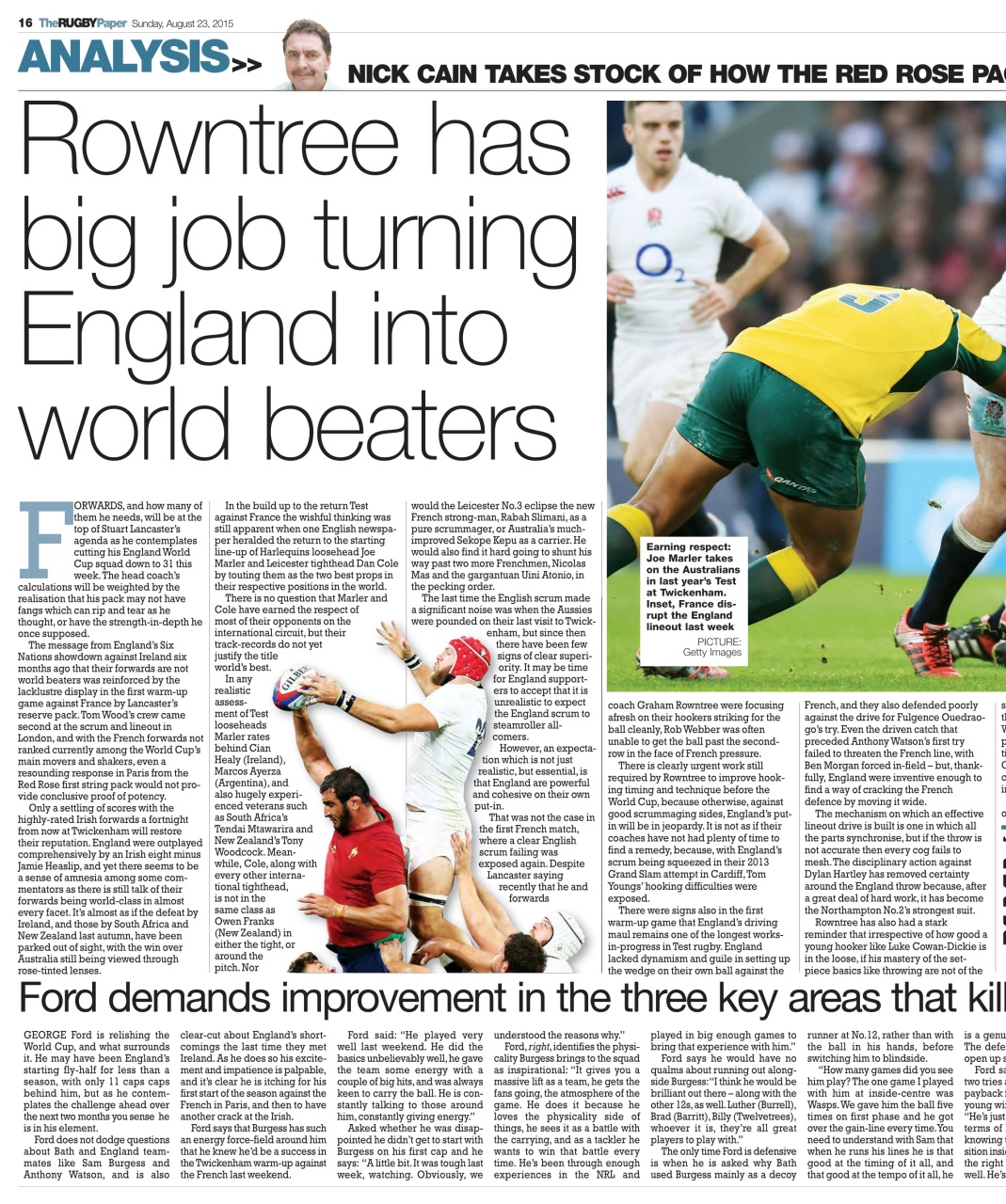 The Rugby Paper Preview Pages