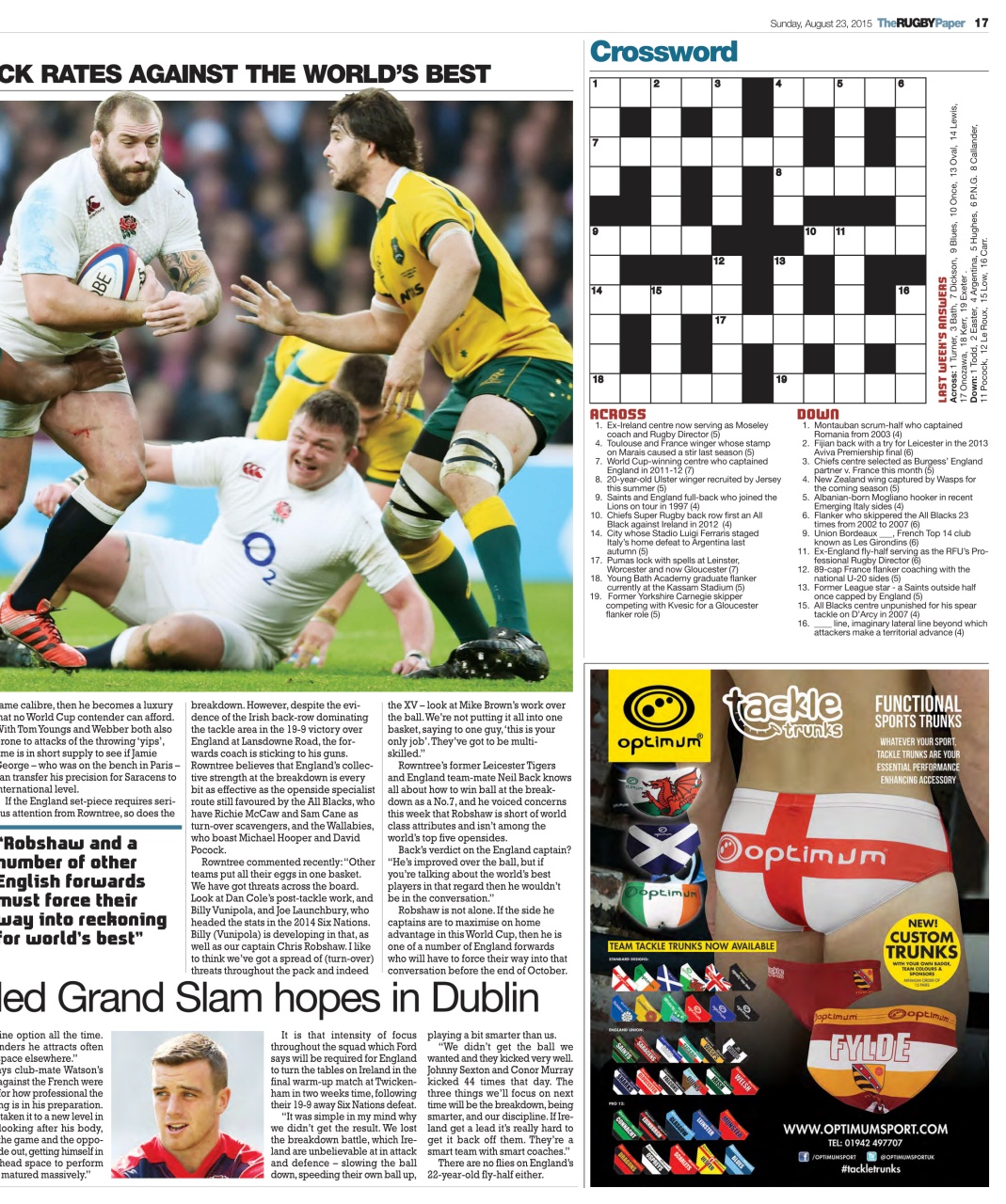The Rugby Paper Preview Pages