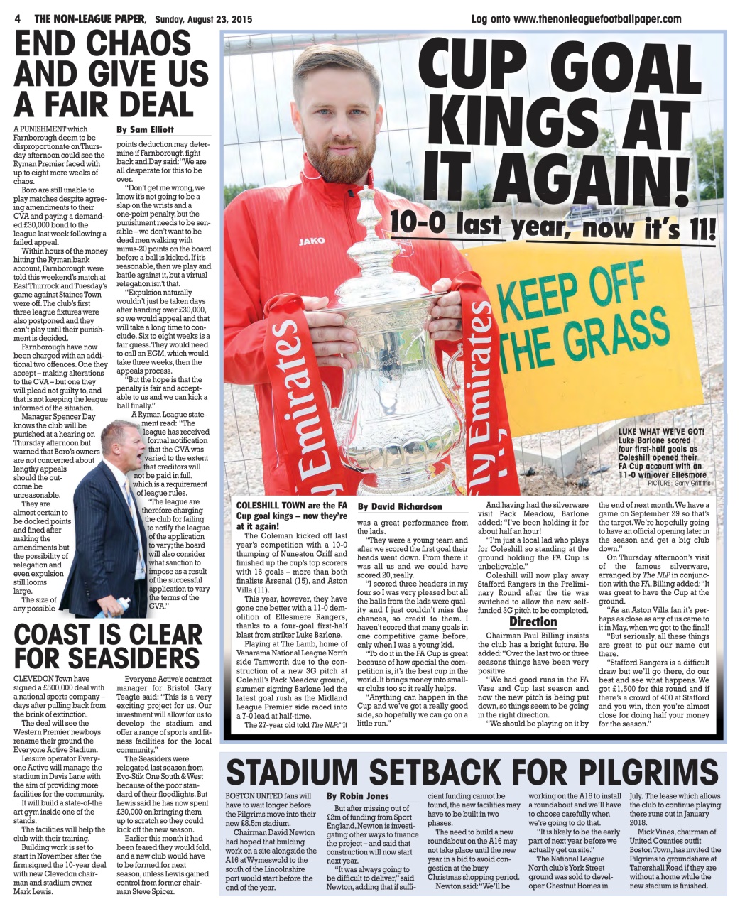 The Non-League Football Paper Preview Pages