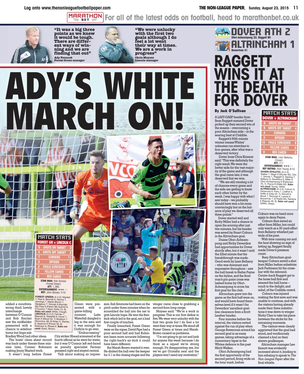 The Non-League Football Paper Preview Pages