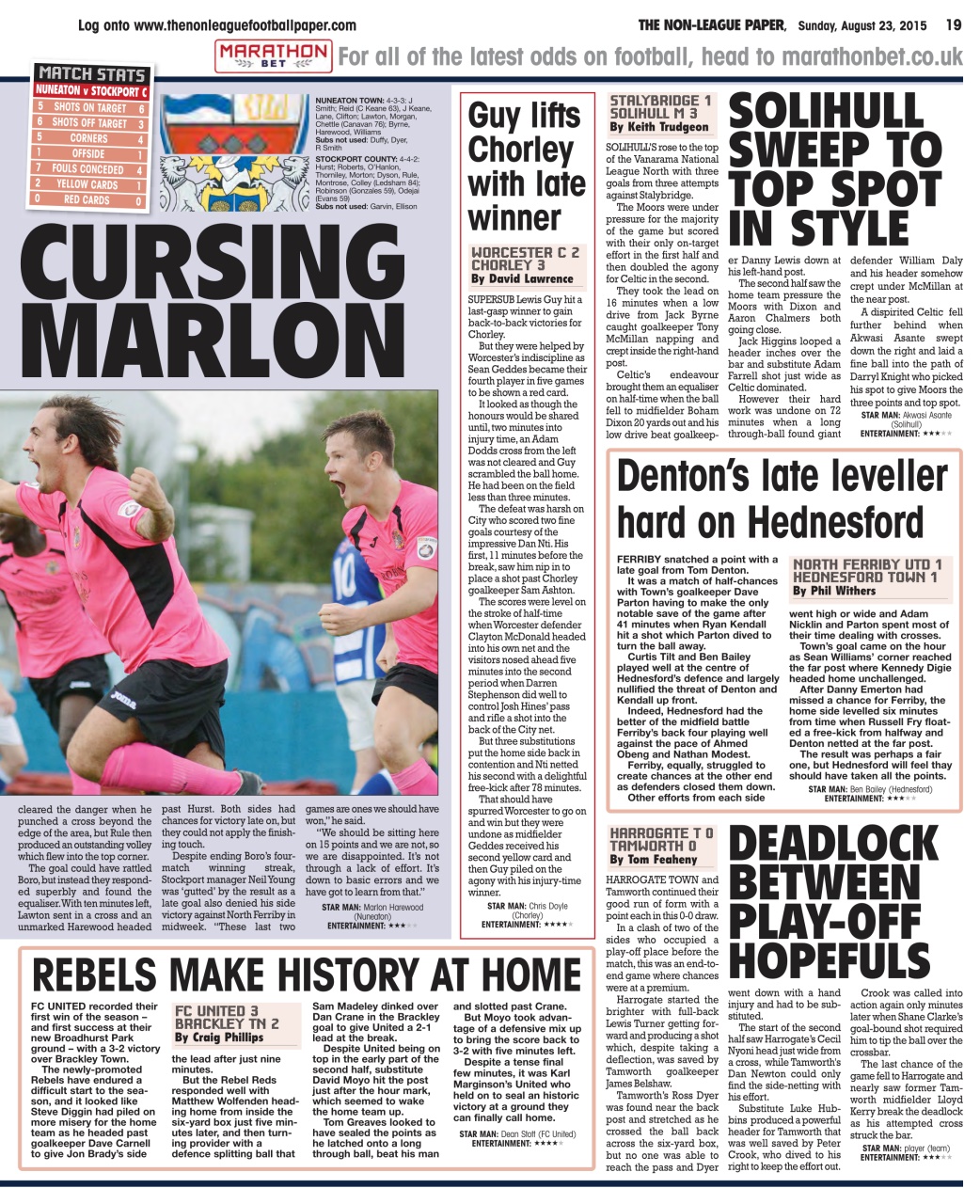 The Non-League Football Paper Preview Pages