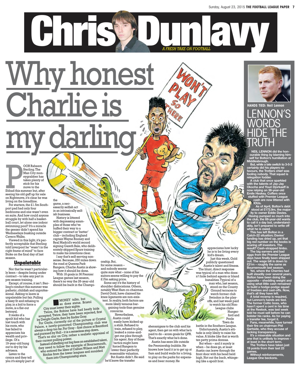 The Football League Paper Preview Pages