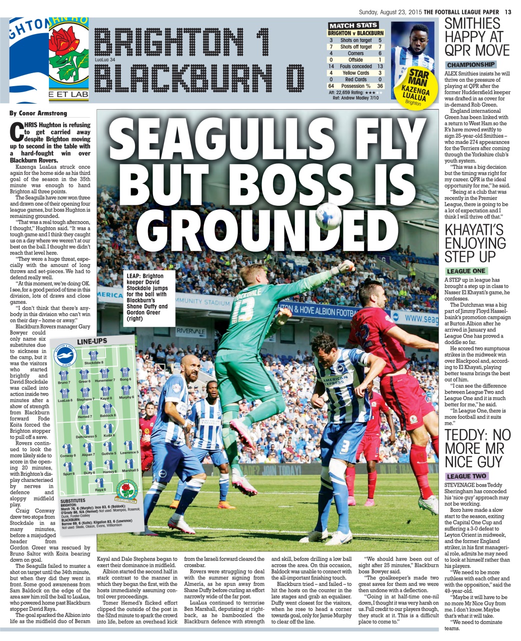 The Football League Paper Preview Pages