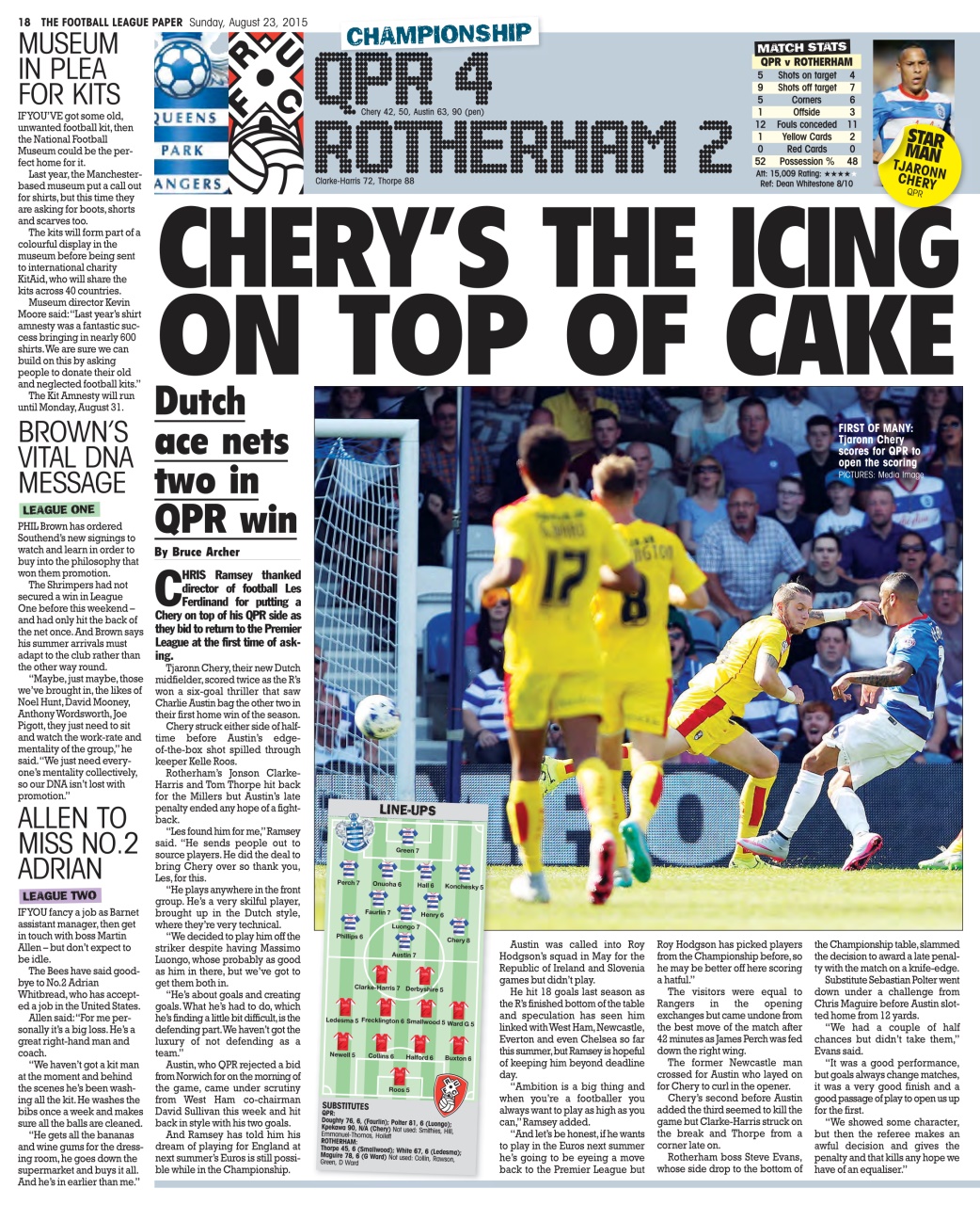 The Football League Paper Preview Pages