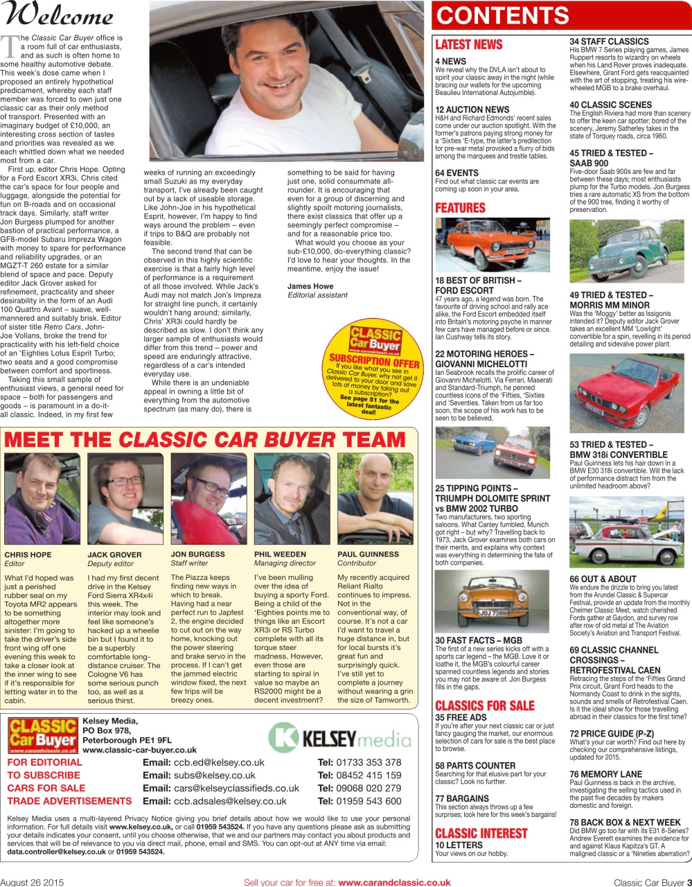 Classic Car Buyer Preview Pages