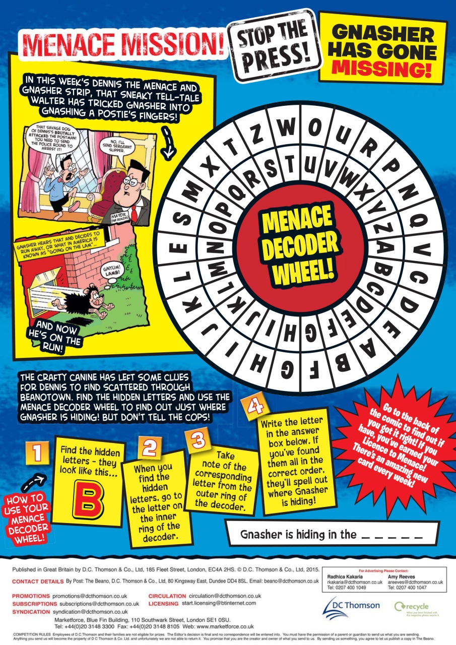 Beano Preview Pages