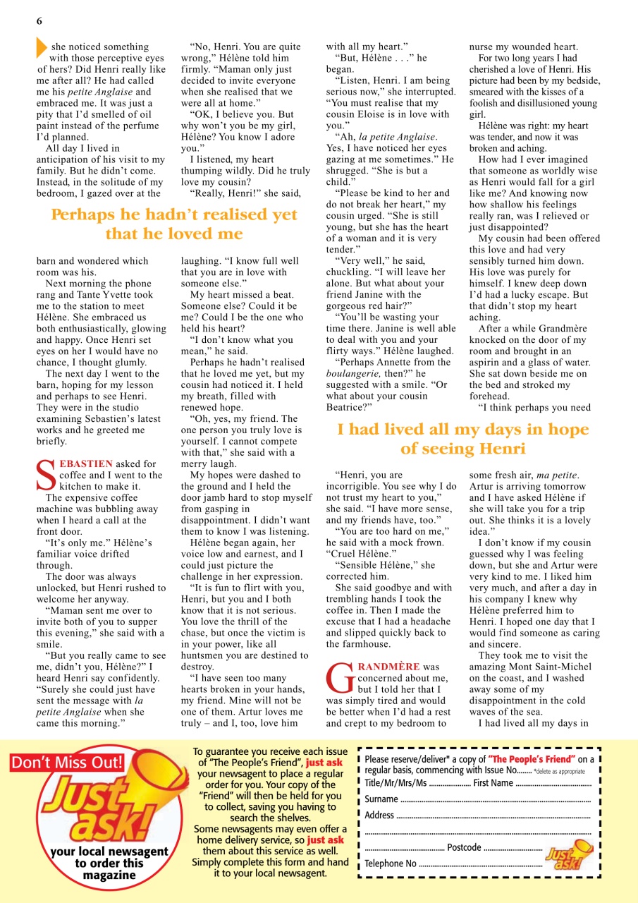 The People’s Friend Preview Pages