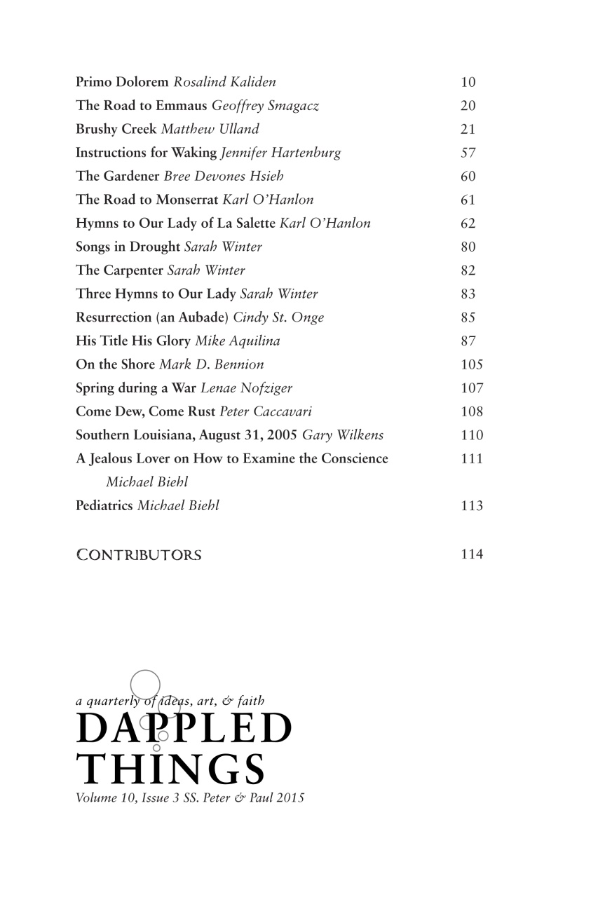 Dappled Things Preview Pages