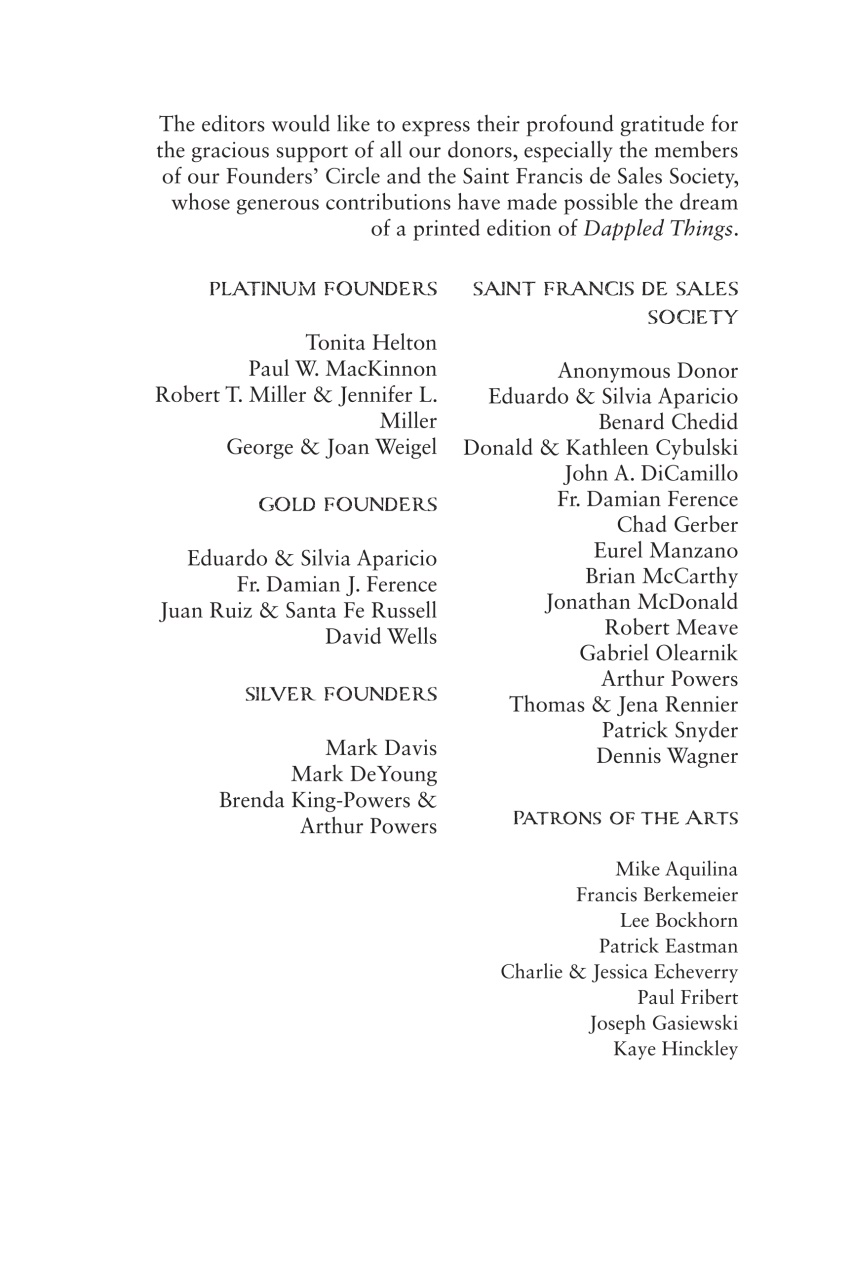 Dappled Things Preview Pages