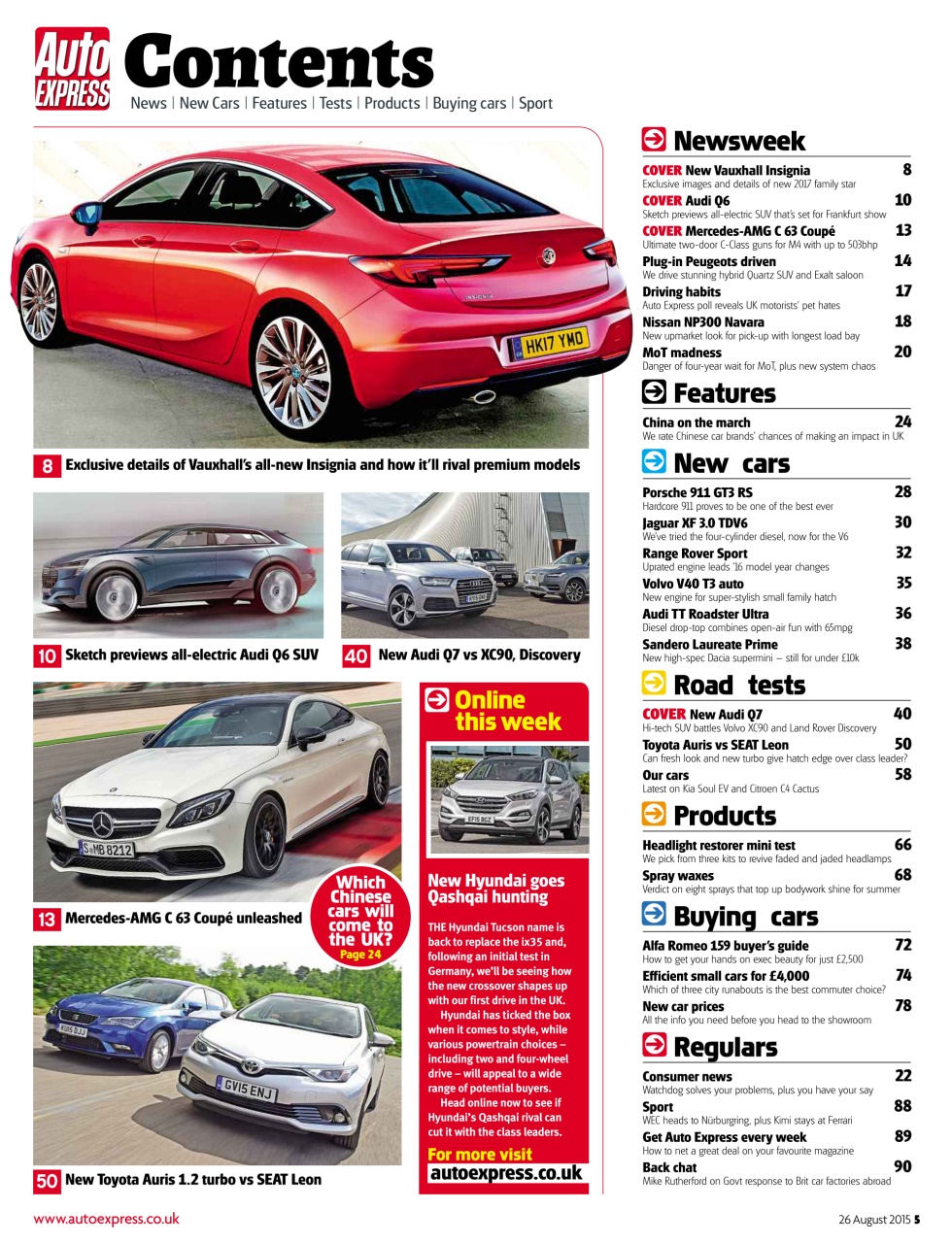 Auto Express Preview Pages