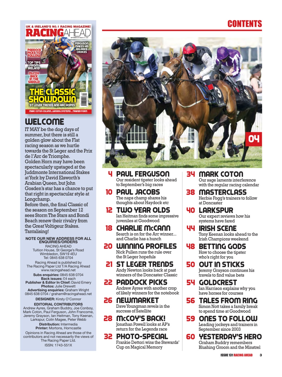 Racing Ahead Preview Pages
