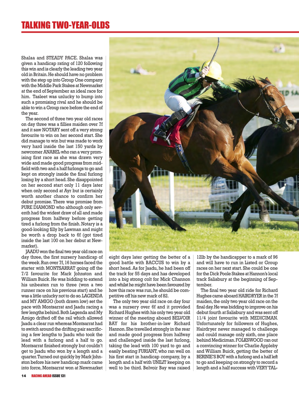 Racing Ahead Preview Pages
