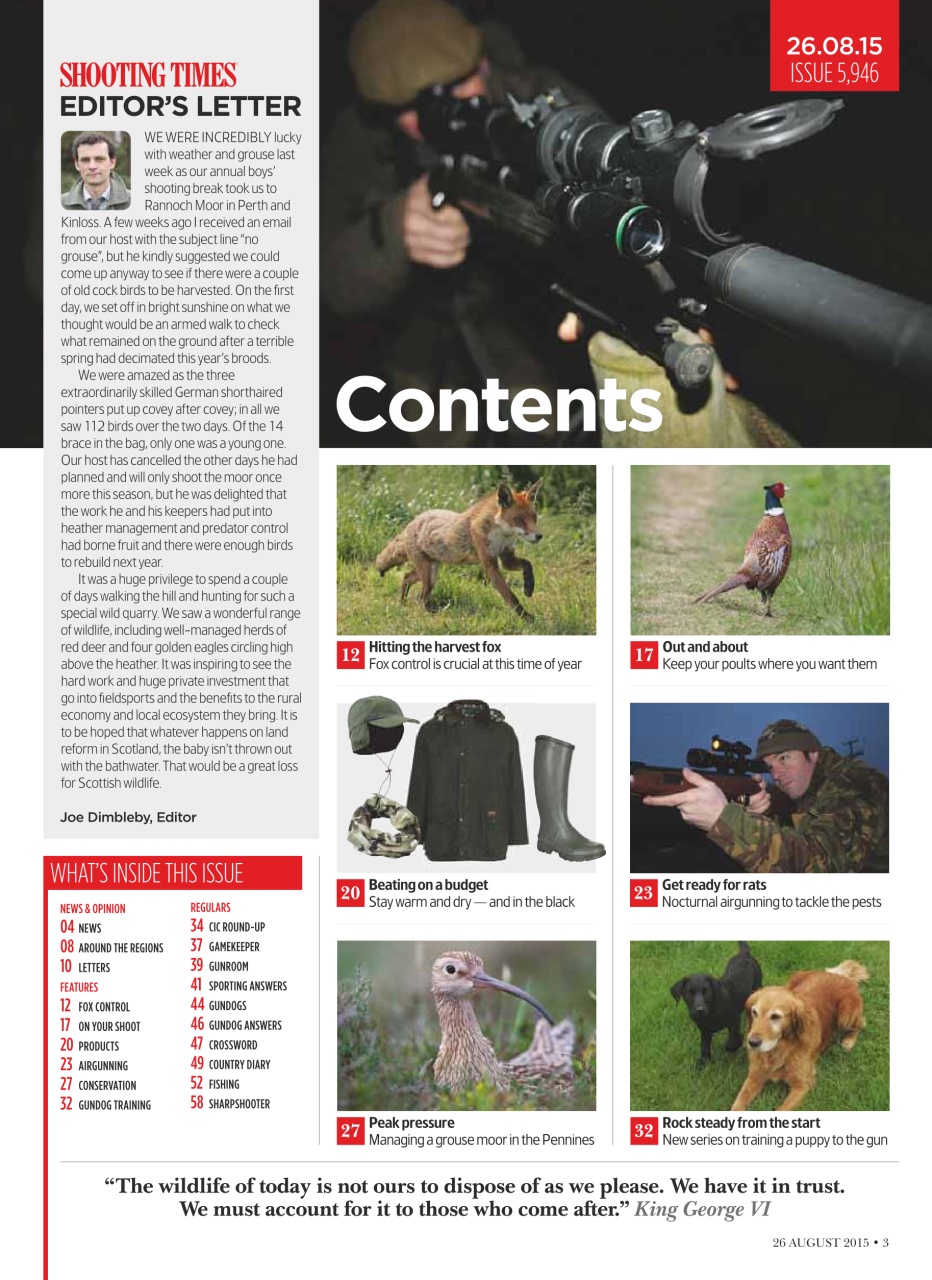 Shooting Times & Country Preview Pages