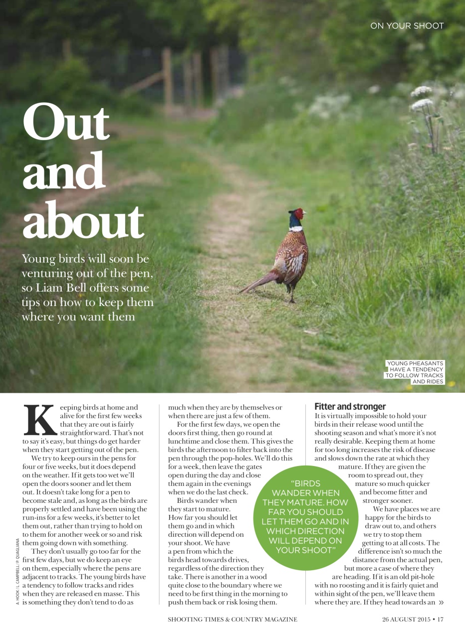 Shooting Times & Country Preview Pages