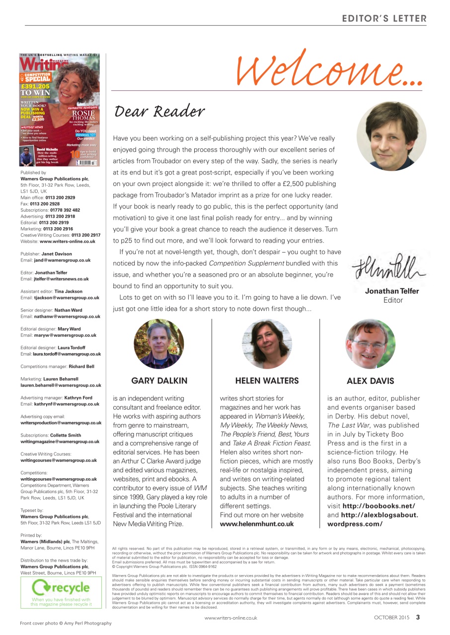 Writing Magazine Preview Pages
