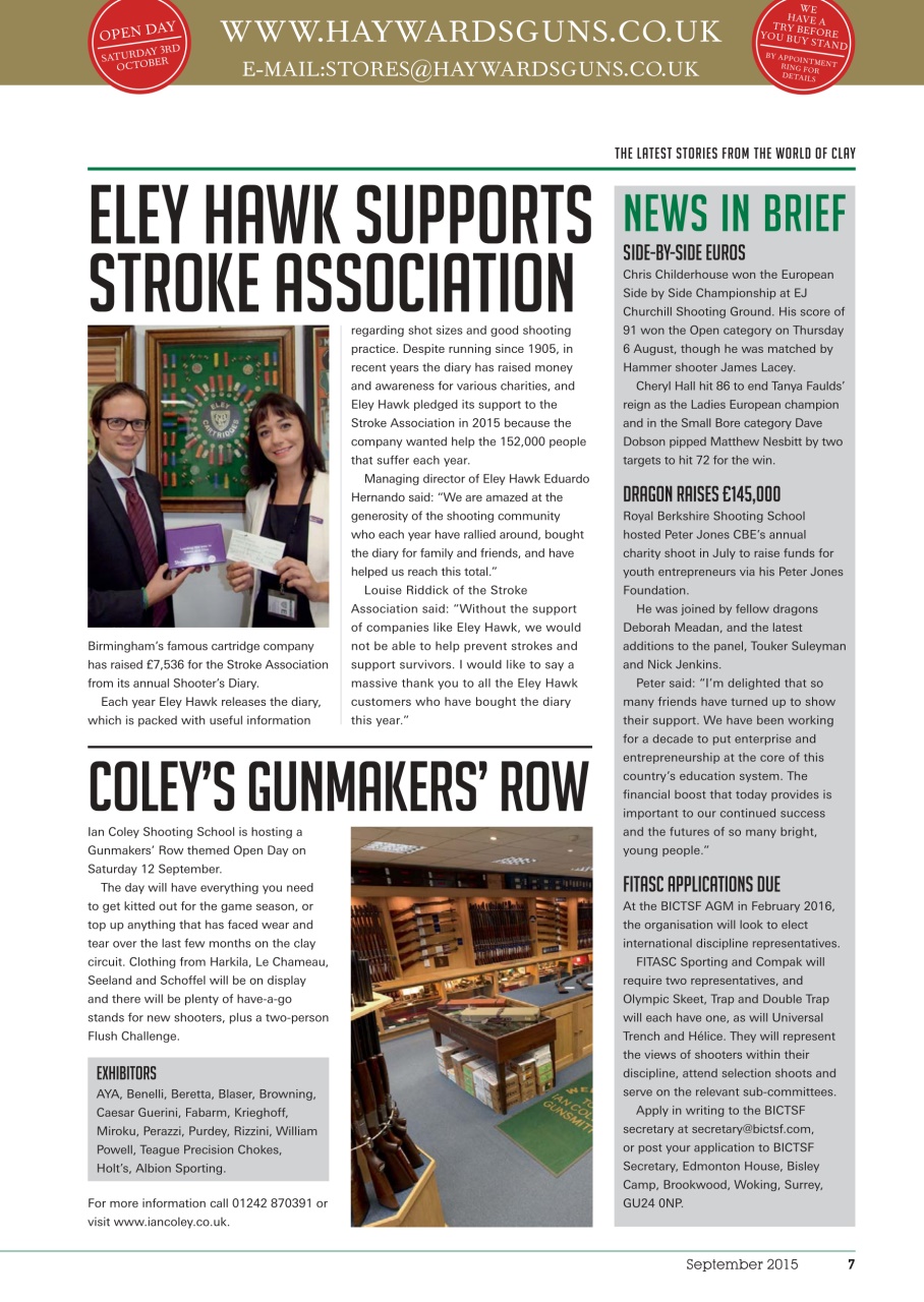 Clay Shooting Preview Pages
