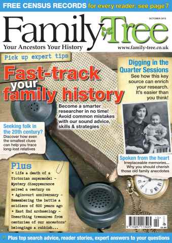 Family Tree issue Family Tree October 2015