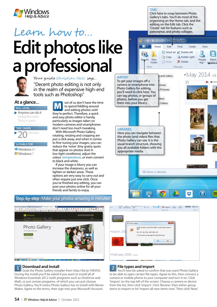 Windows Help & Advice Preview Pages
