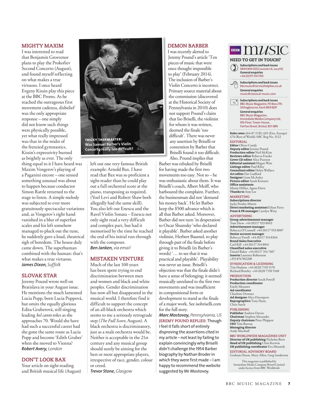 BBC Music Magazine Preview Pages