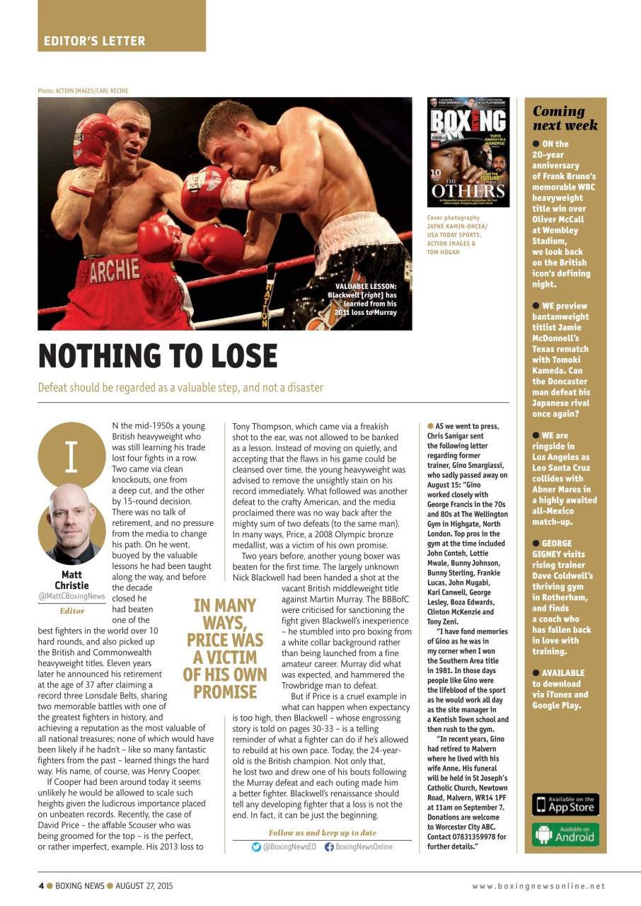 Boxing News Preview Pages