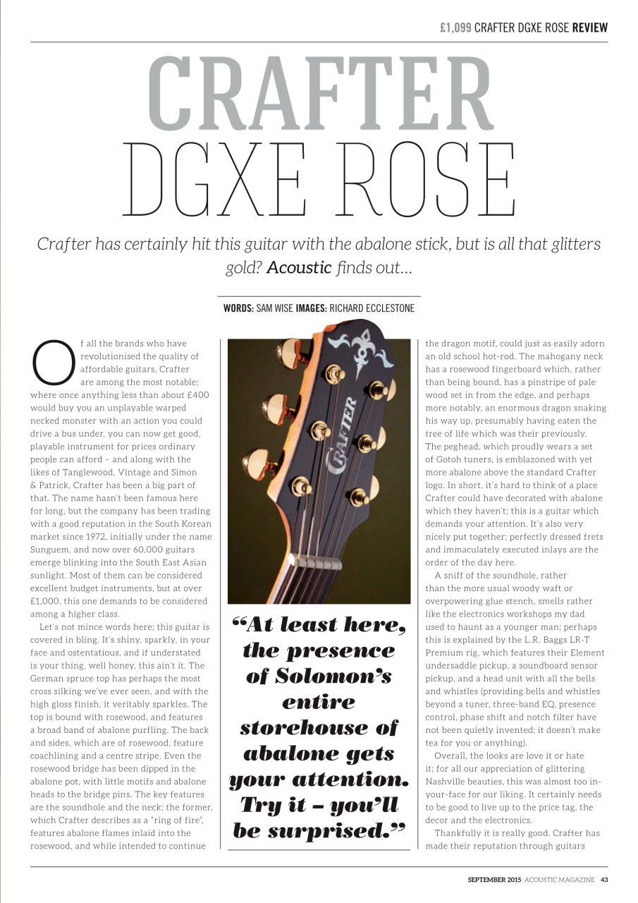 Acoustic Preview Pages