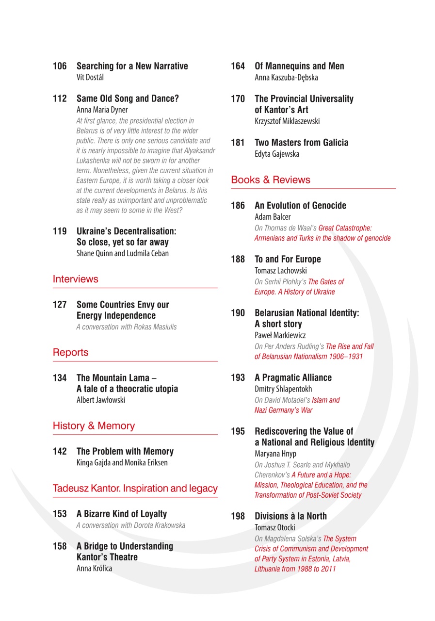 New Eastern Europe Preview Pages