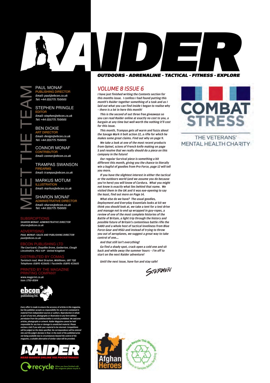 Raider Preview Pages