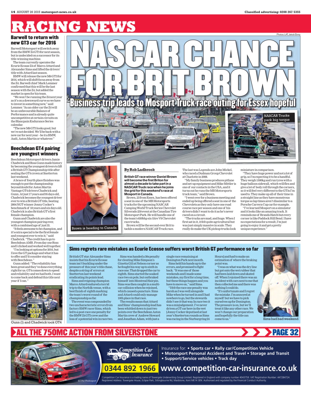 Motorsport News Preview Pages