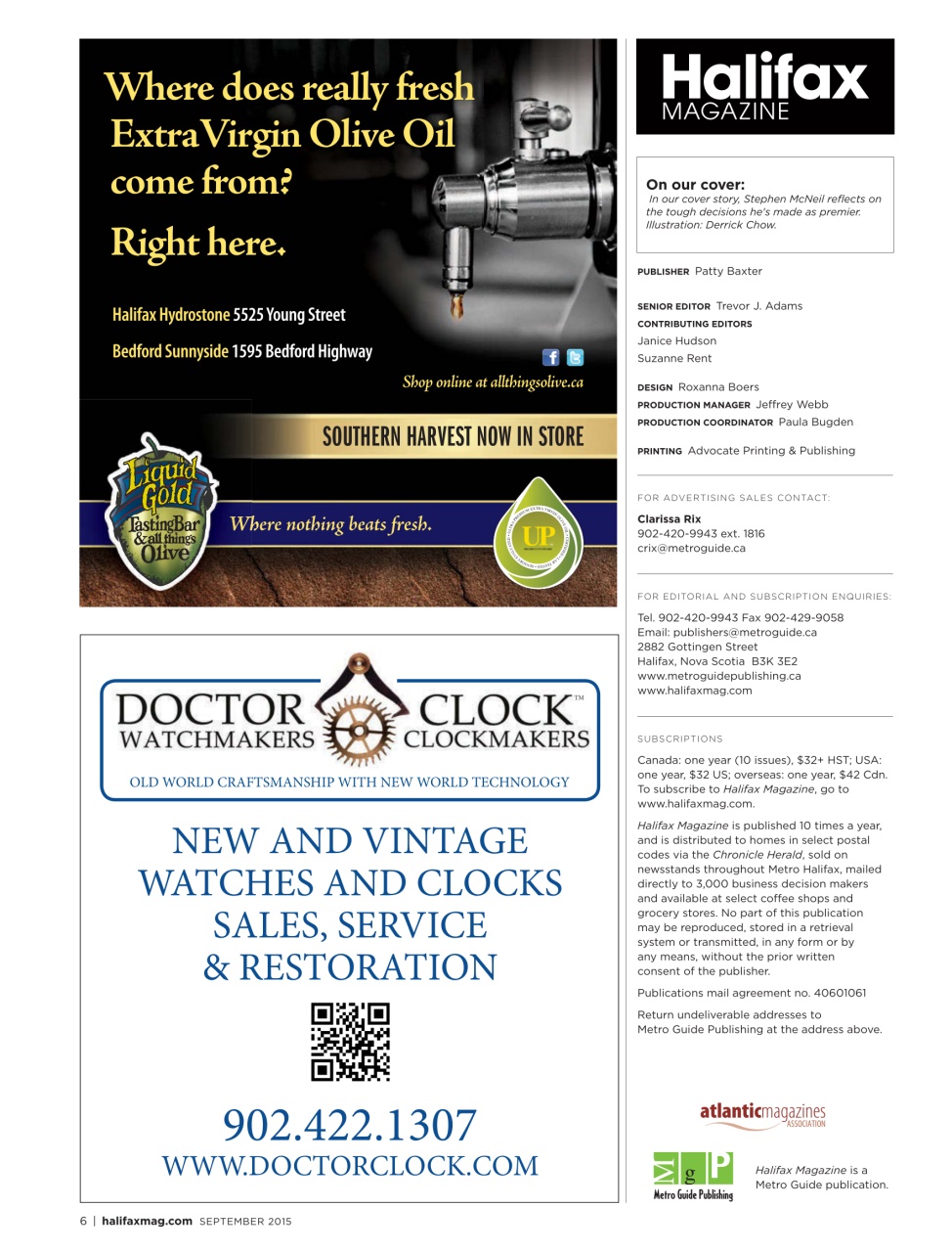 Halifax Magazine Preview Pages