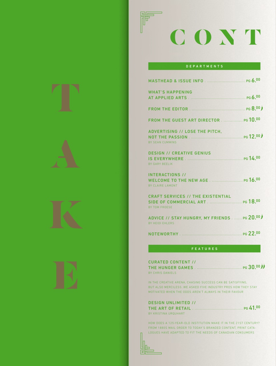 Applied Arts Preview Pages