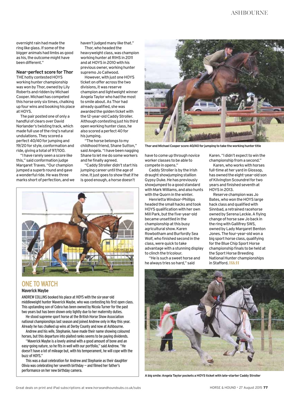 Horse & Hound Preview Pages