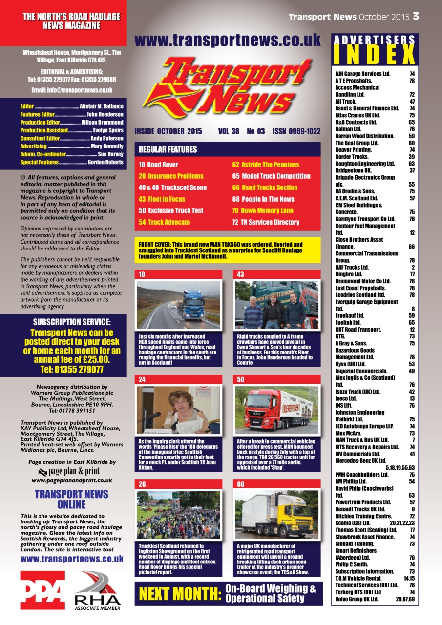 Transport News Preview Pages