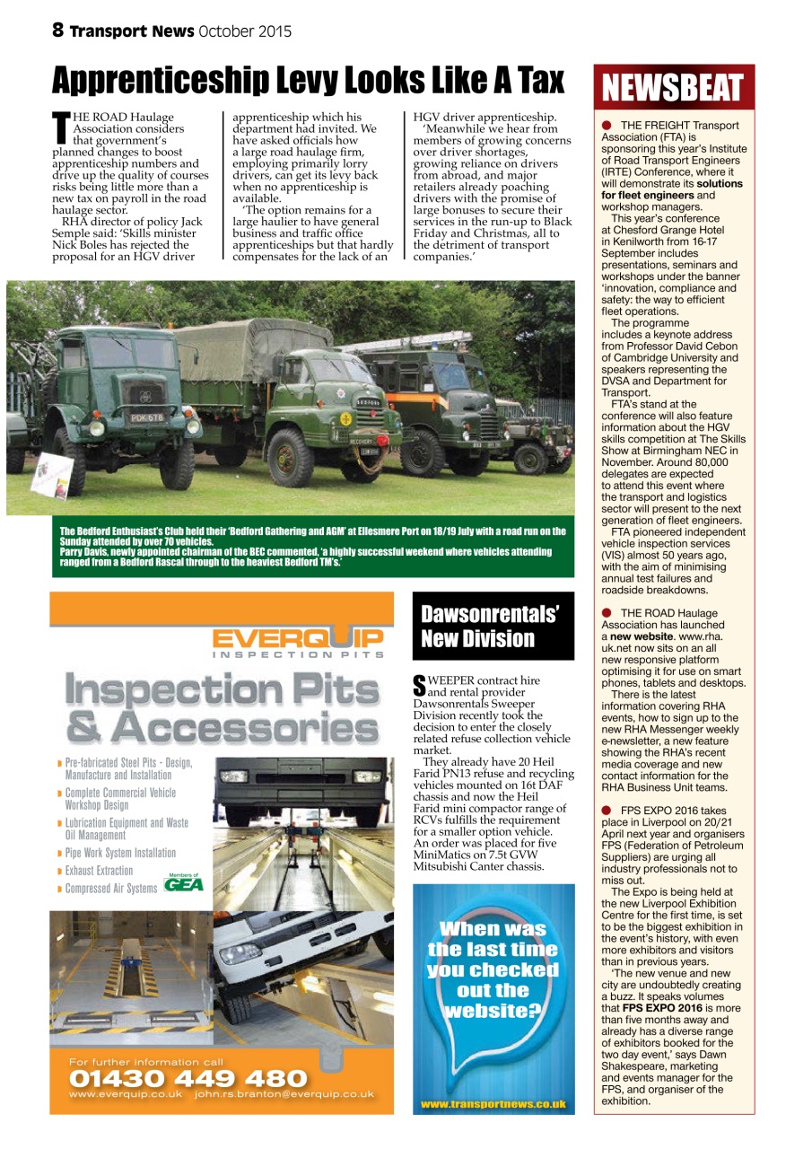 Transport News Preview Pages