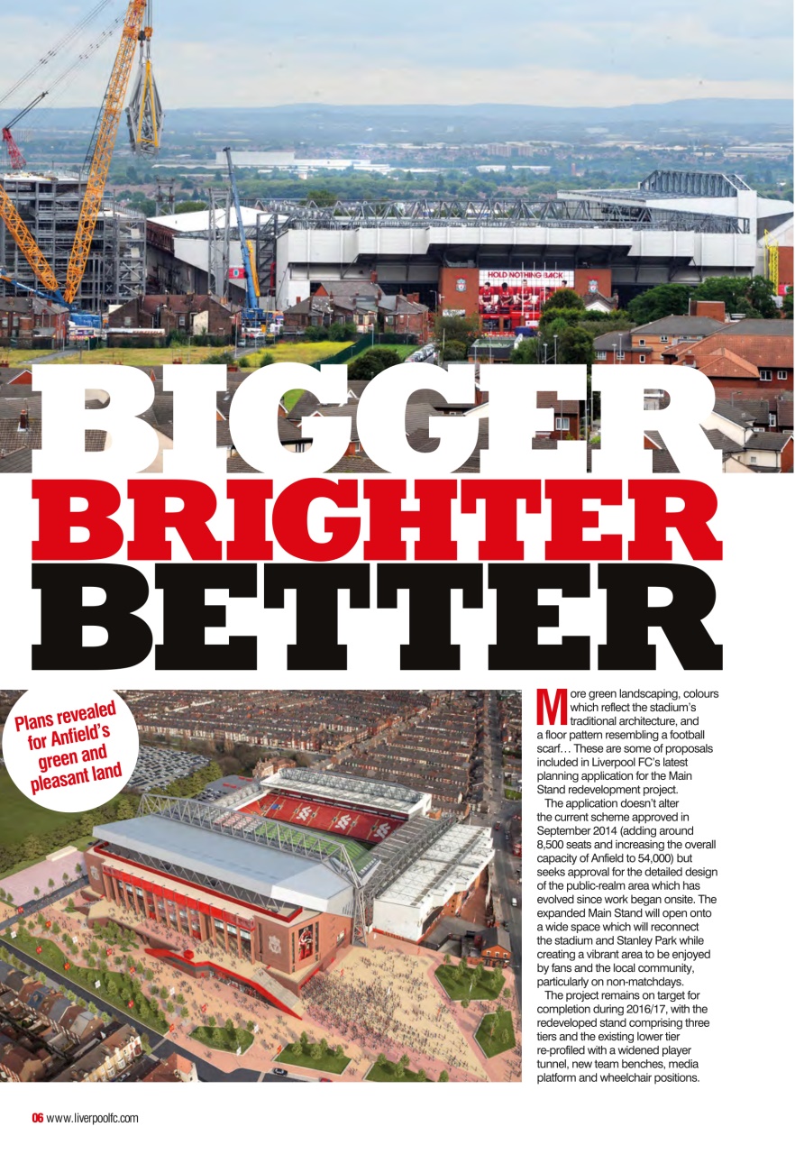Liverpool FC Magazine Preview Pages