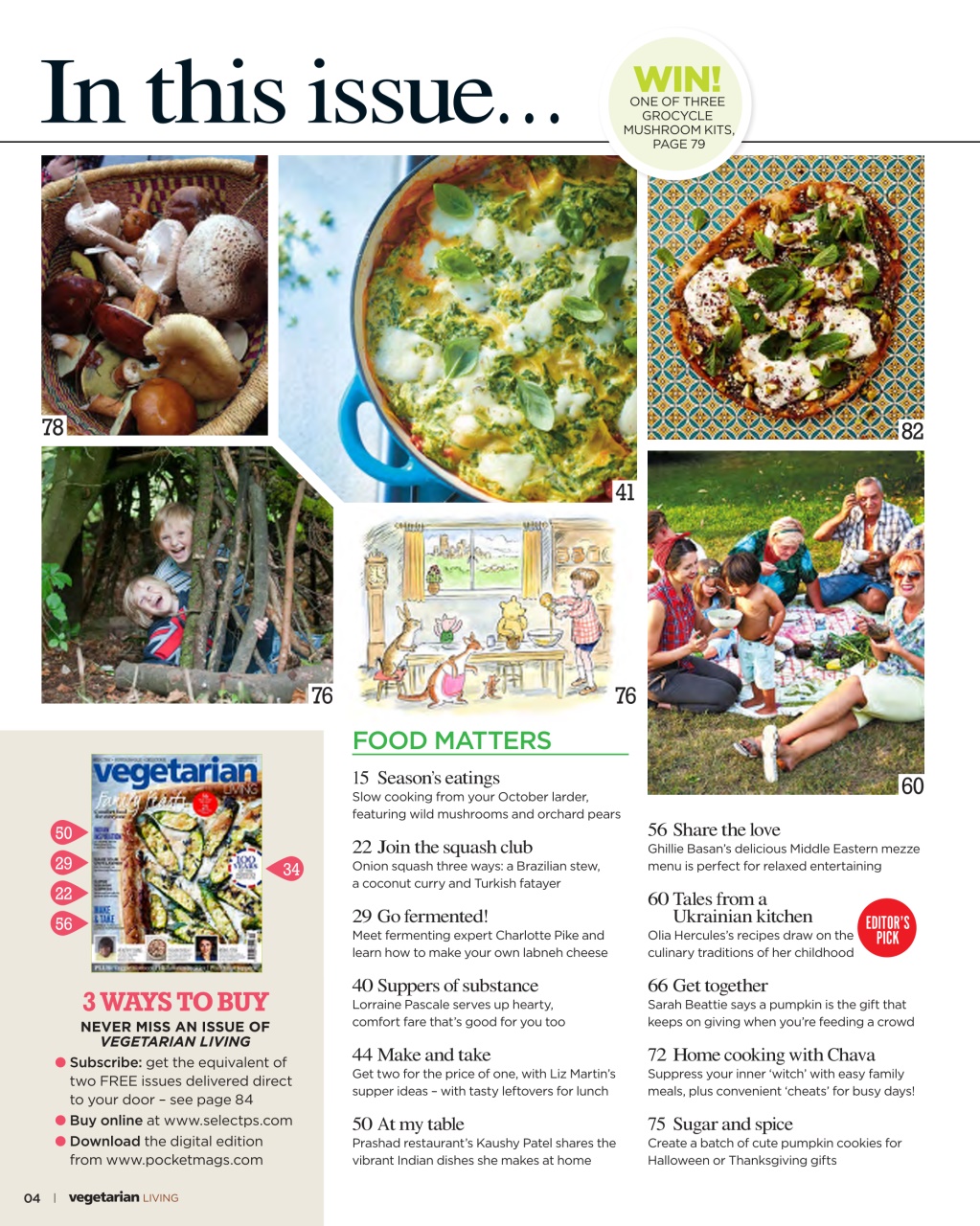 Vegetarian Living Preview Pages