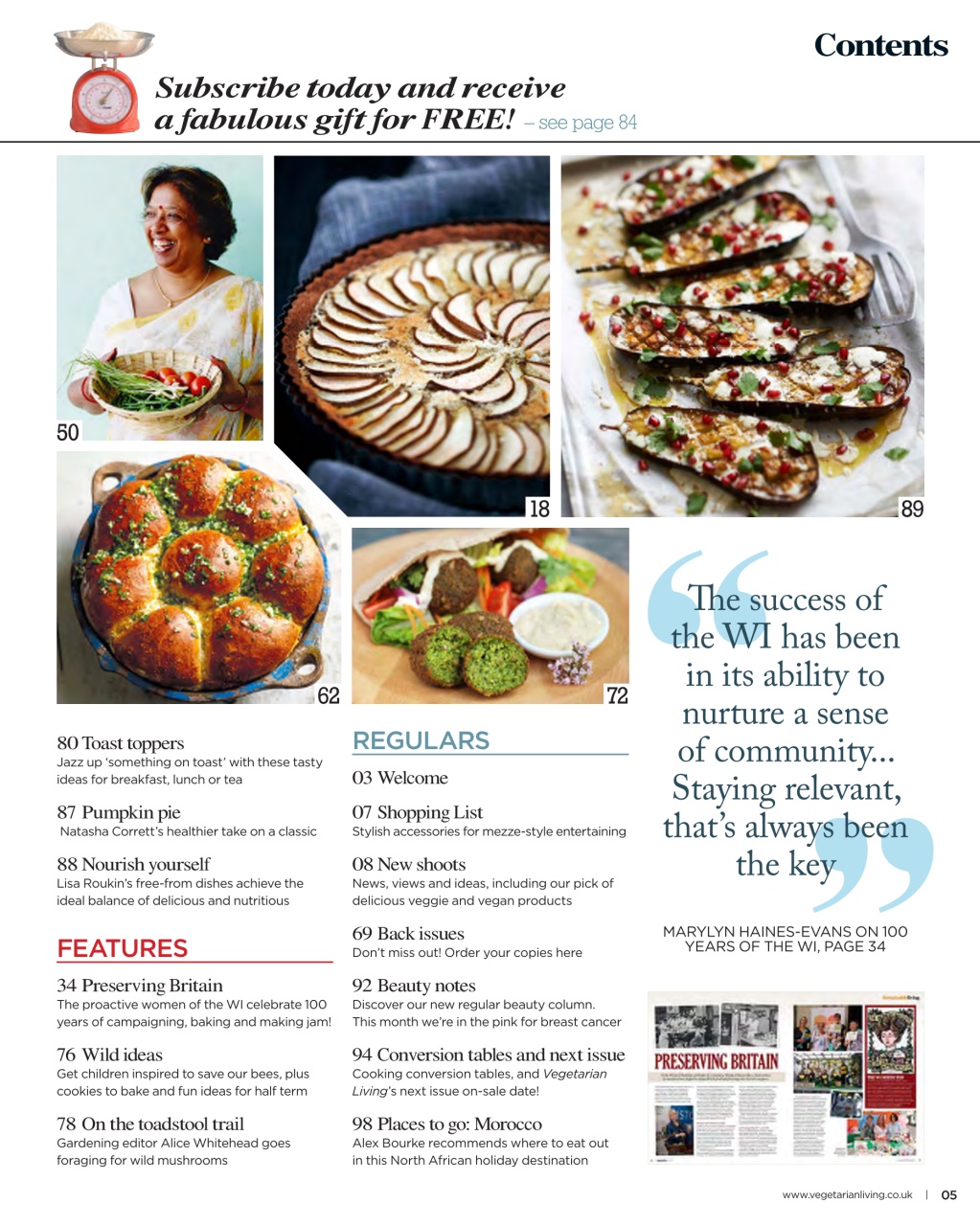 Vegetarian Living Preview Pages