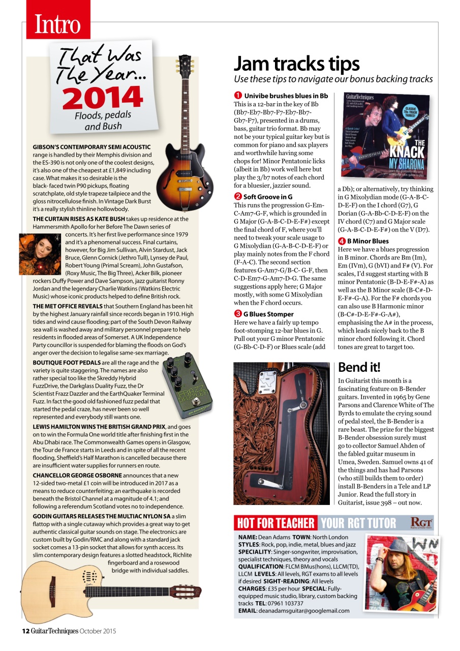 Guitar Techniques Preview Pages