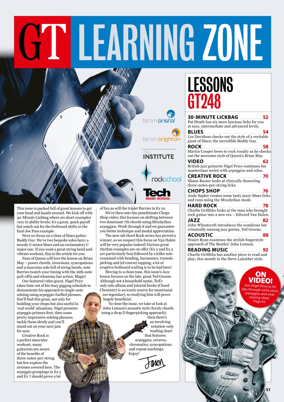 Guitar Techniques Preview Pages