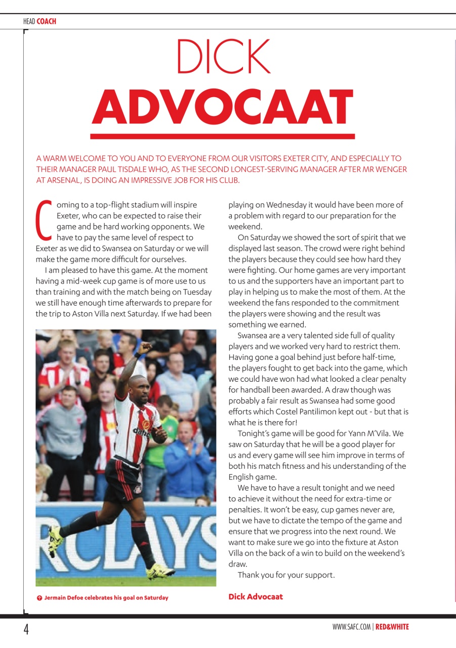Sunderland FC Preview Pages