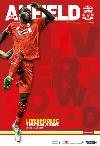Liverpool FC Programmes issue West Ham 201516