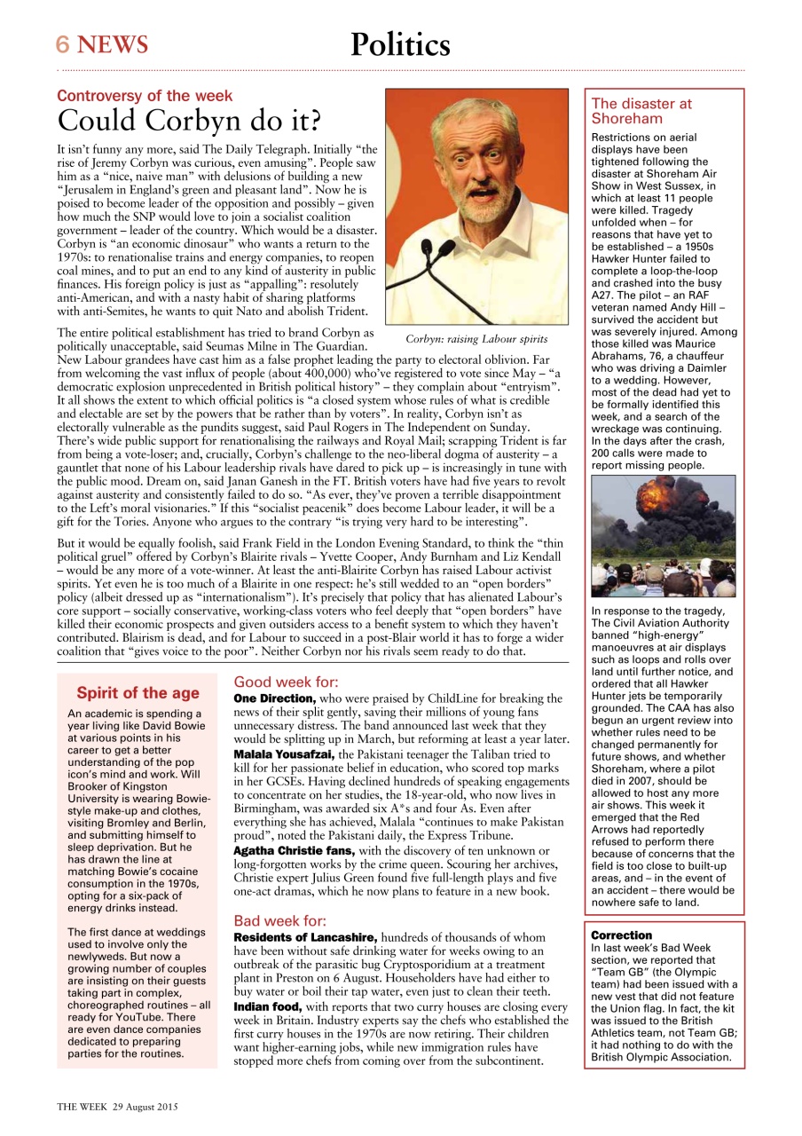 The Week Preview Pages