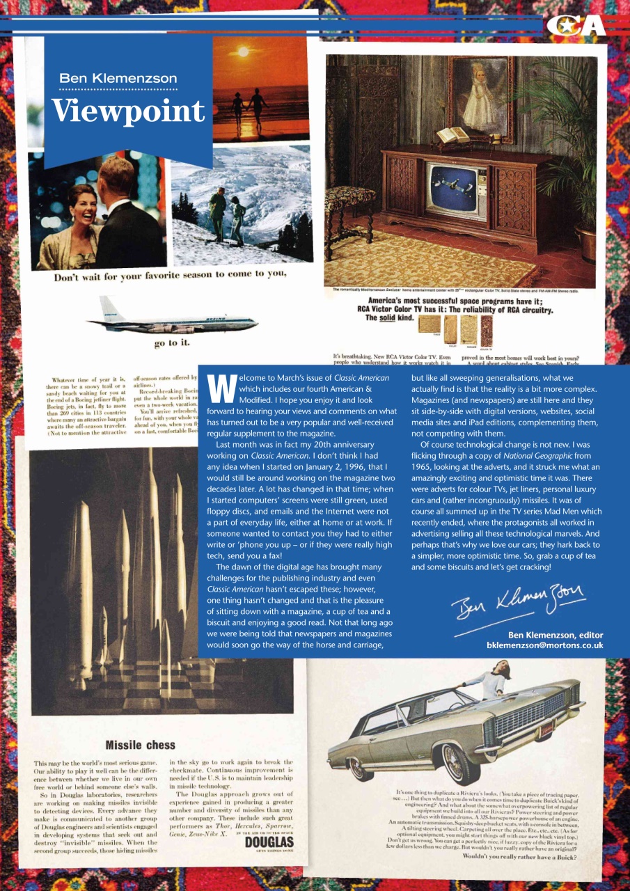 Classic American Magazine Preview Pages