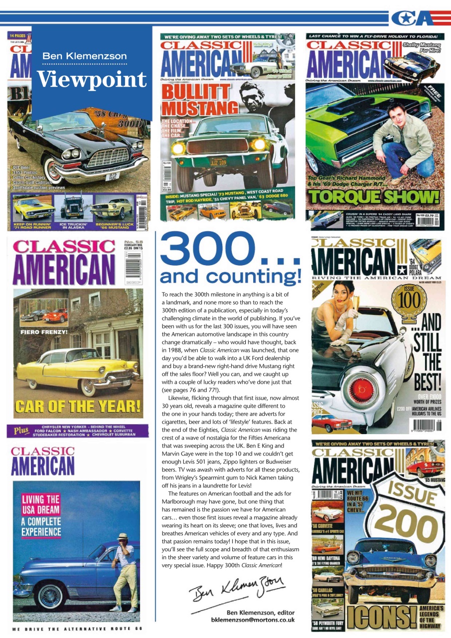 Classic American Magazine Preview Pages