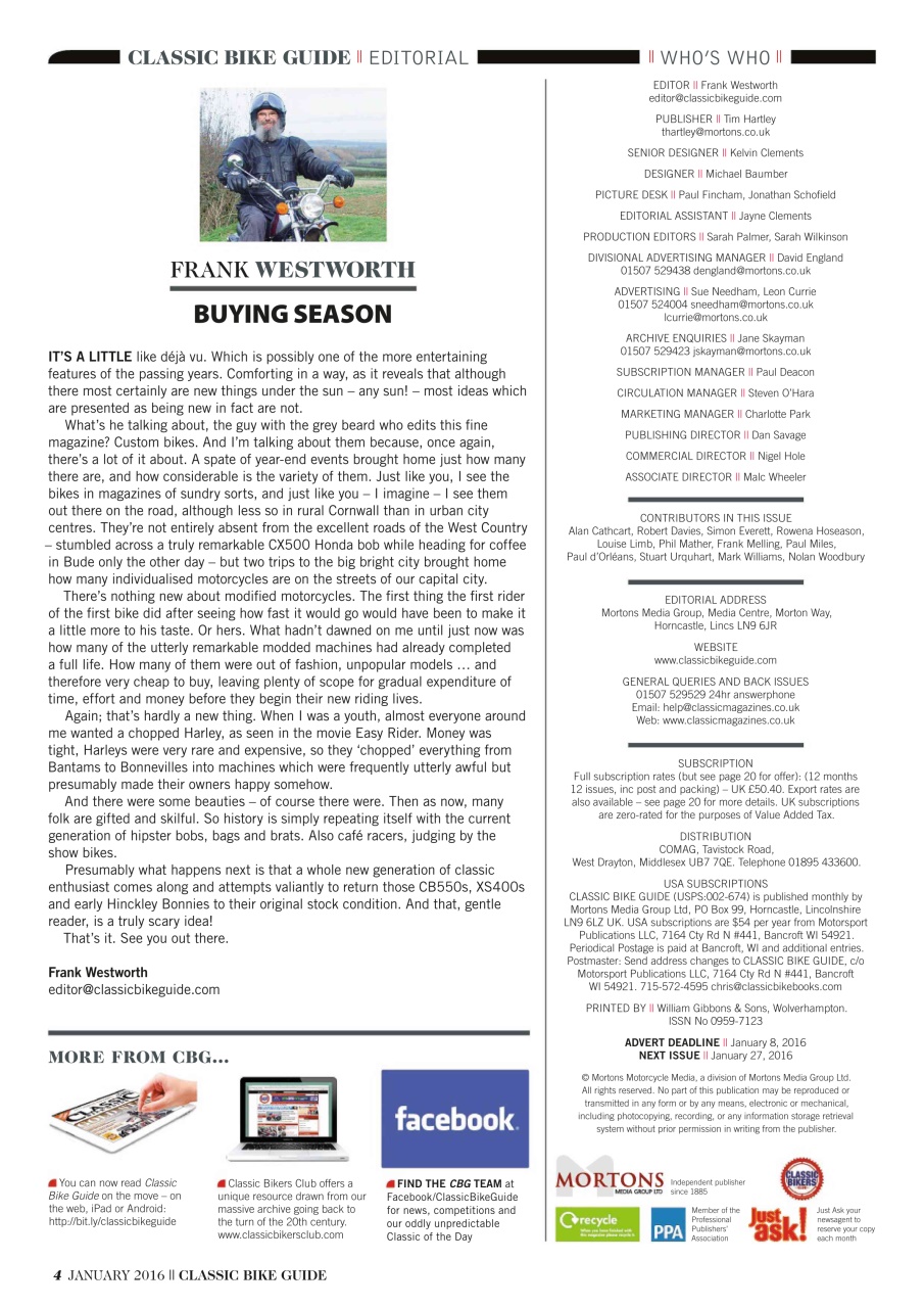 Classic Bike Guide Preview Pages