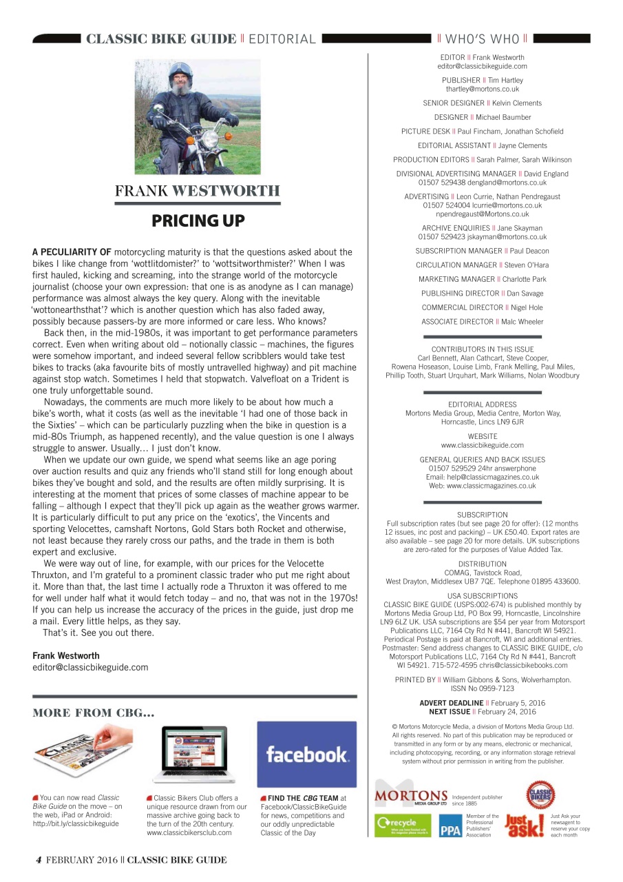 Classic Bike Guide Preview Pages