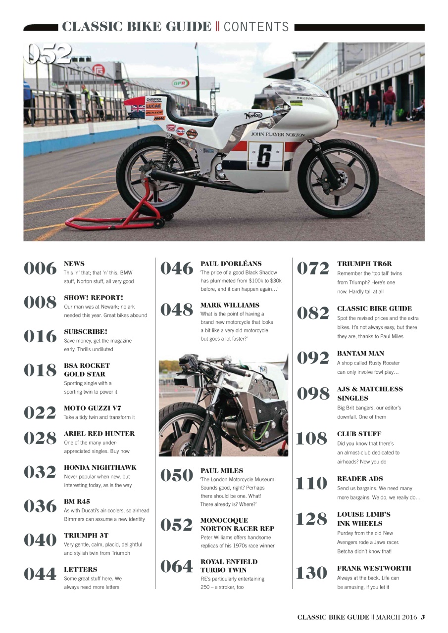 Classic Bike Guide Preview Pages