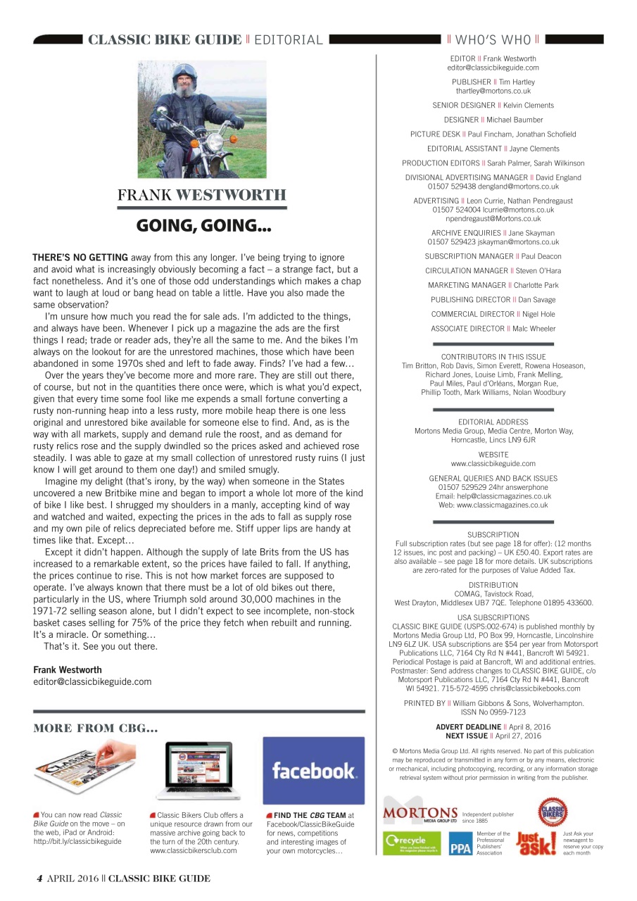 Classic Bike Guide Preview Pages
