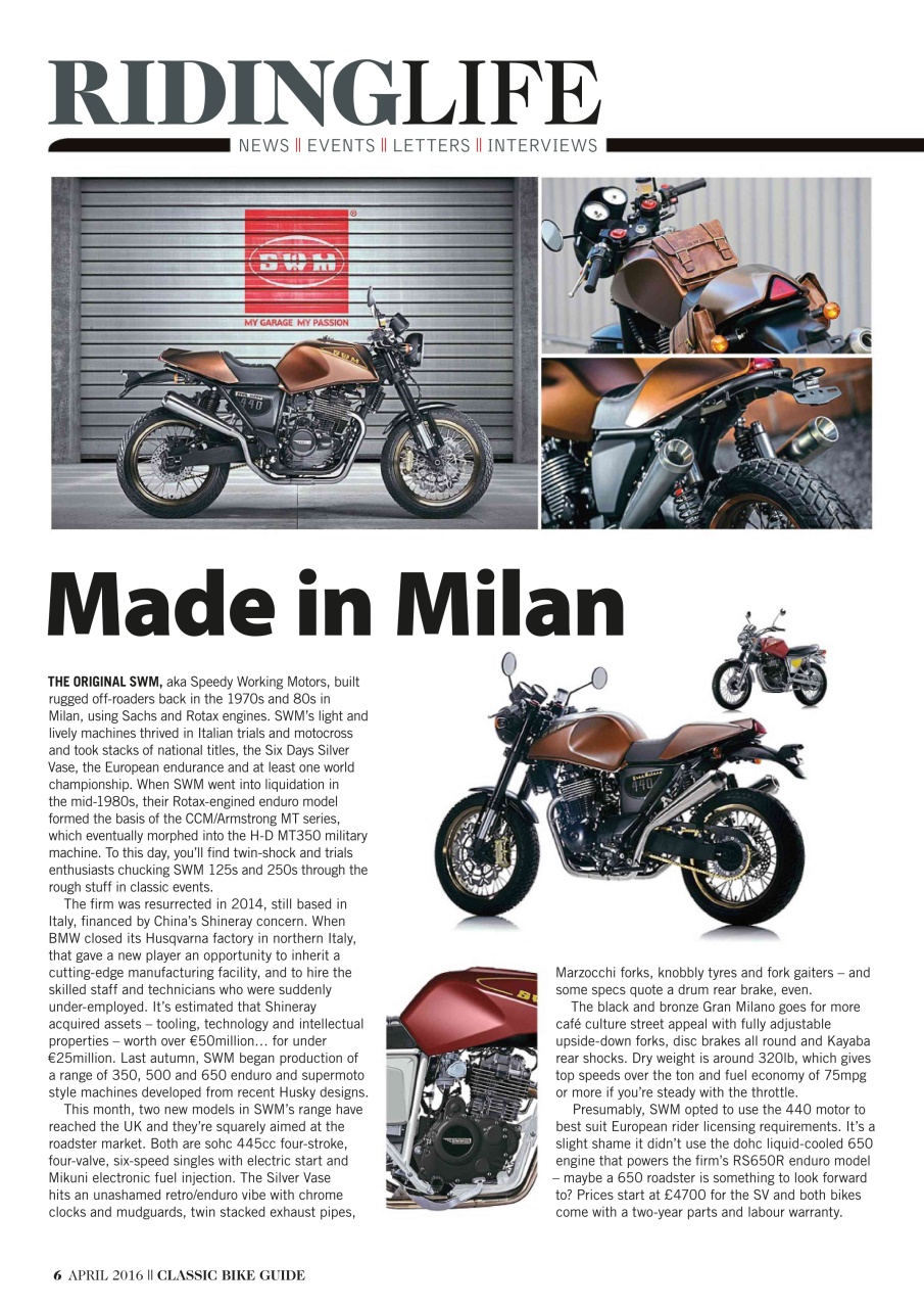 Classic Bike Guide Preview Pages