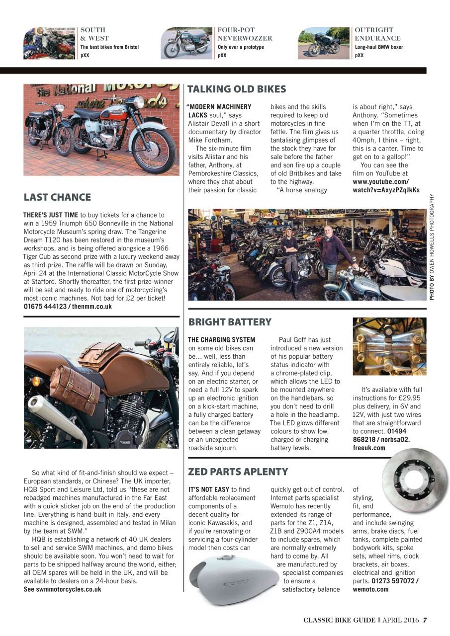 Classic Bike Guide Preview Pages