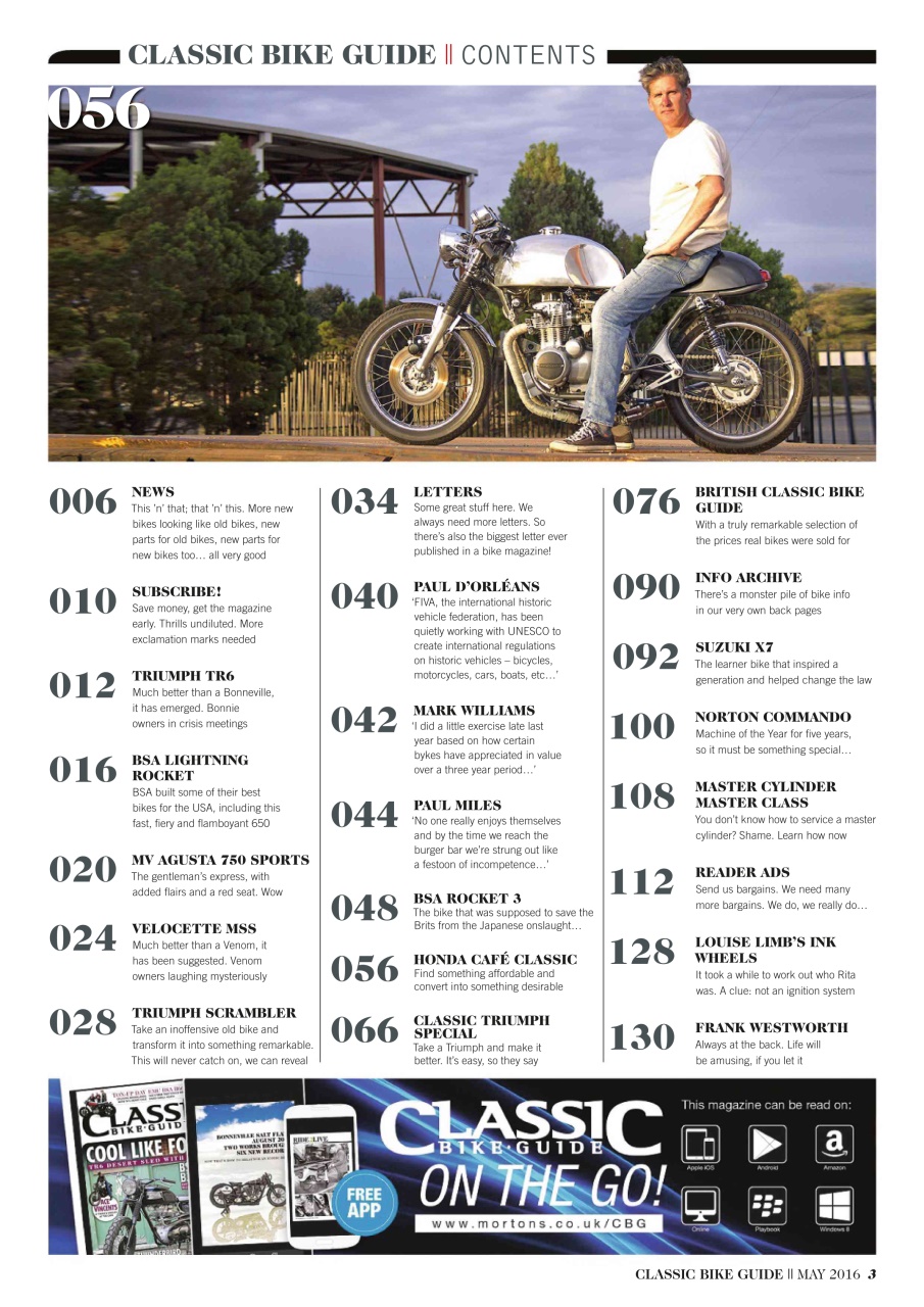 Classic Bike Guide Preview Pages